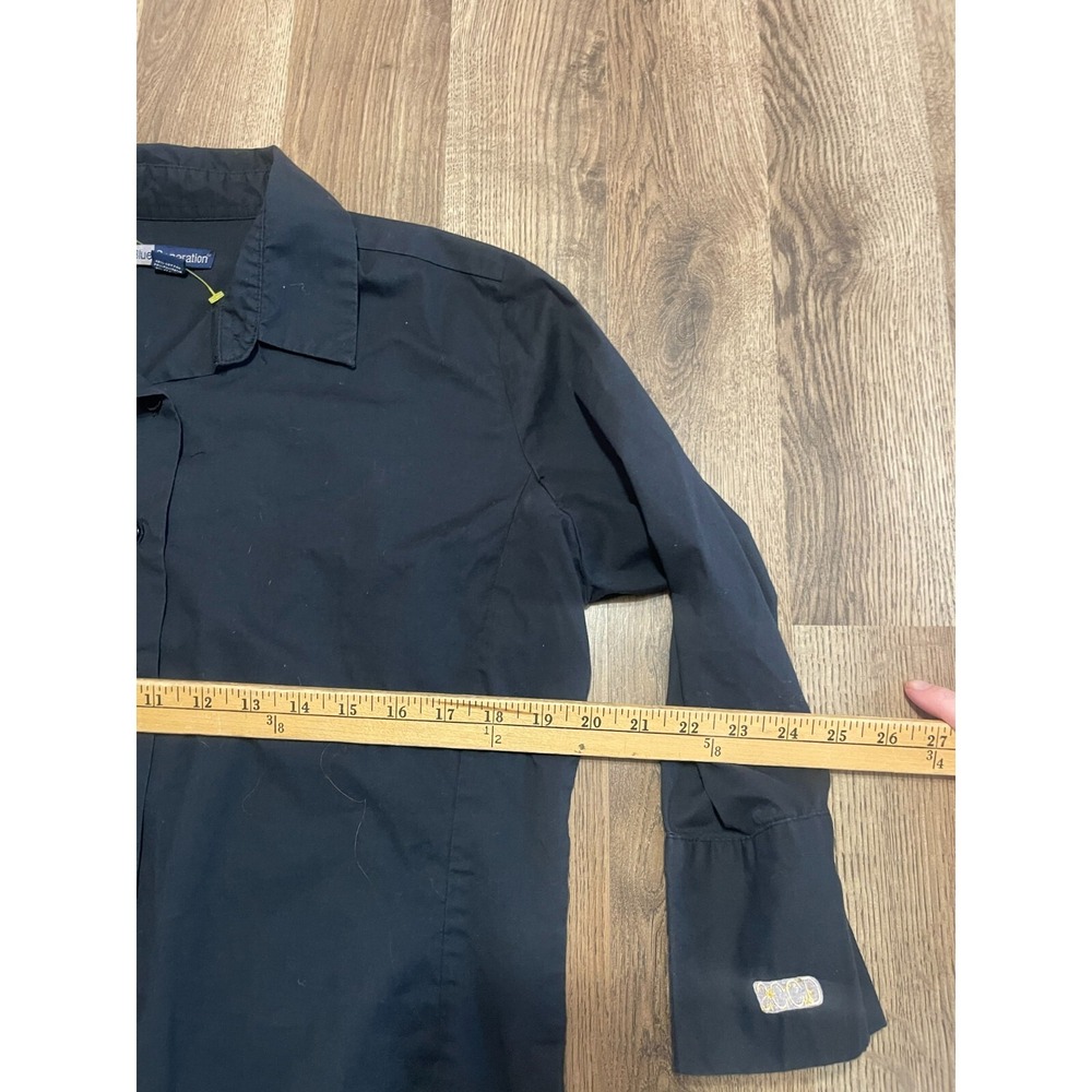 Blue Generation Shirt, Women's Size Medium, Black, Button Up, Long Sleeve - Picture 7 of 10